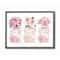 Stupell Industries Pink Flowers And Perfumes Glam Fashion Watercolor Design Framed Wall Art
